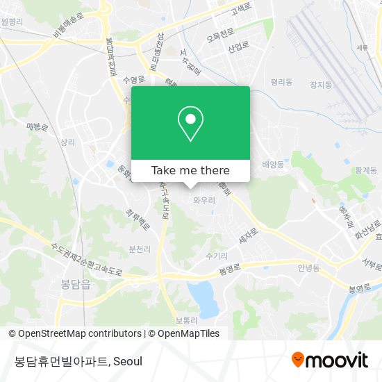 봉담휴먼빌아파트 map