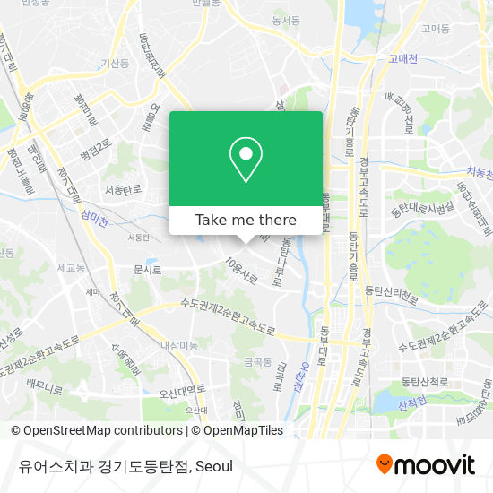 유어스치과 경기도동탄점 map