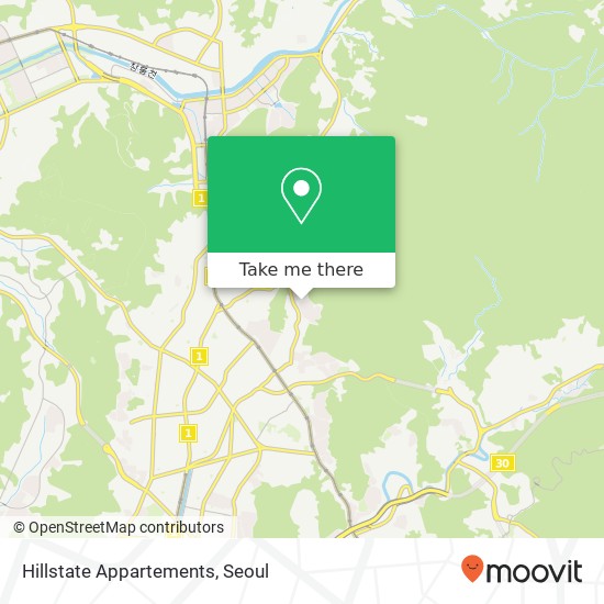 Hillstate Appartements map