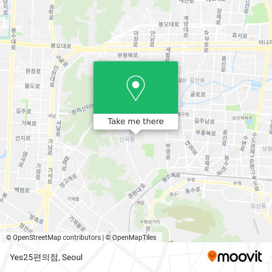 Yes25편의점 map
