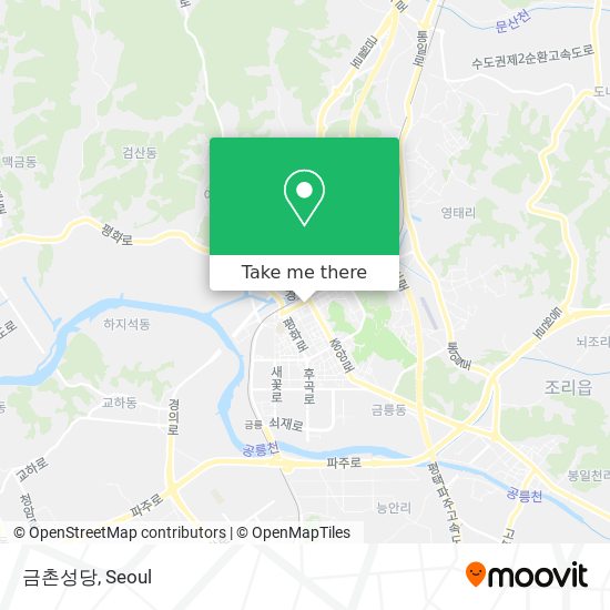 금촌성당 map