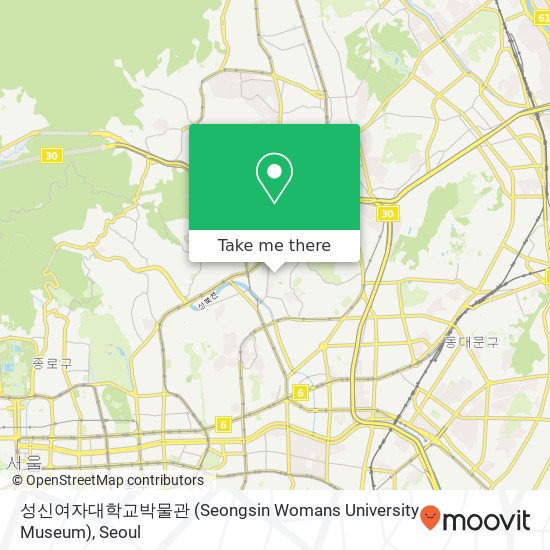 성신여자대학교박물관 (Seongsin Womans University Museum) map