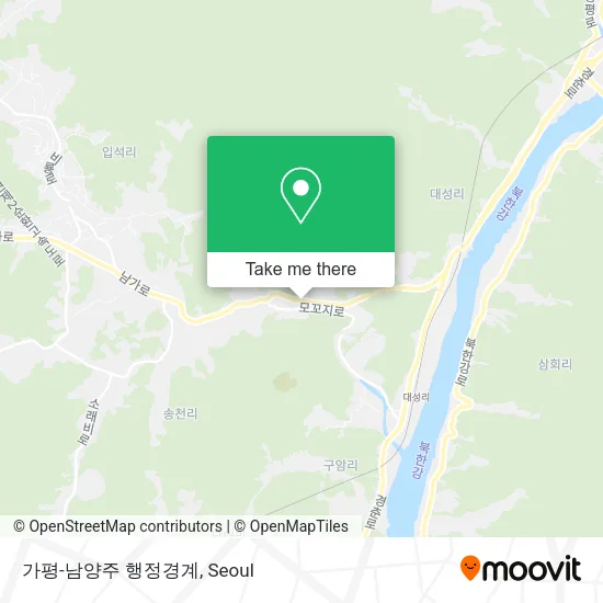 가평-남양주 행정경계 map