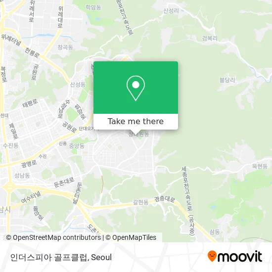 인더스피아 골프클럽 map