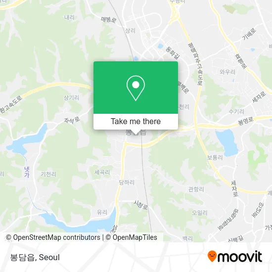 봉담읍 map