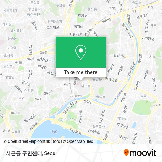 사근동 주민센터 map