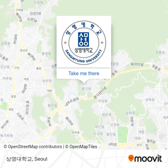 상명대학교 map