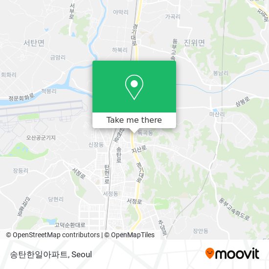 송탄한일아파트 map