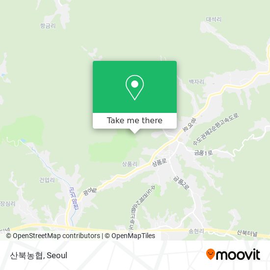 산북농협 map