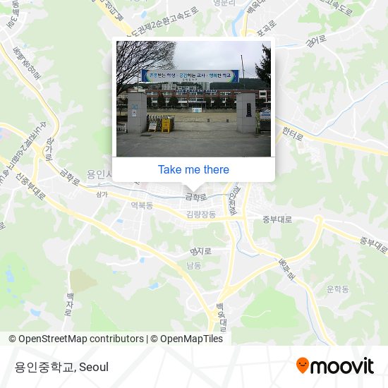 용인중학교 map