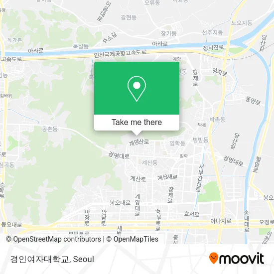 경인여자대학교 map