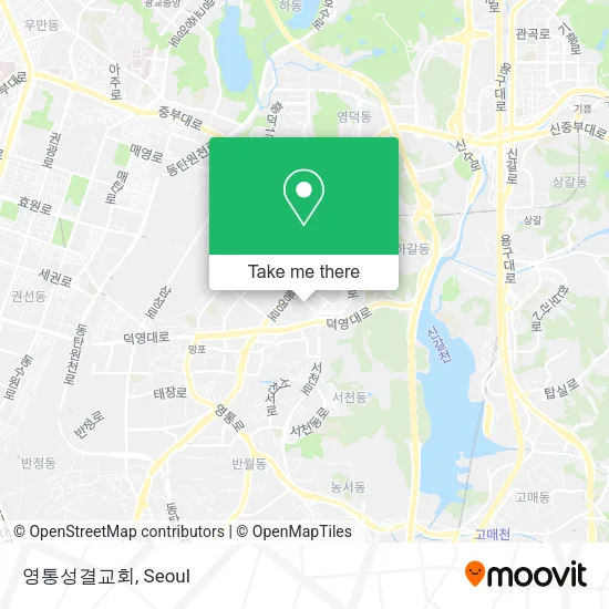 영통성결교회 map