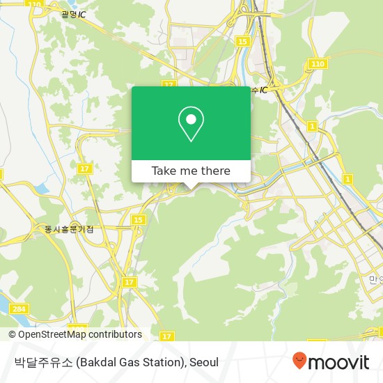 박달주유소 (Bakdal Gas Station) map