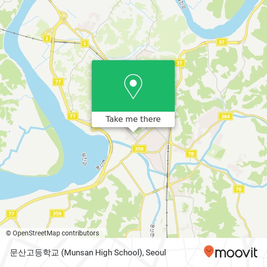 문산고등학교 (Munsan High School) map