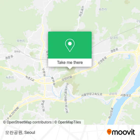 모란공원 map