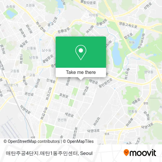 매탄주공4단지.매탄1동주민센터 map