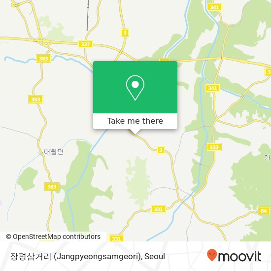 장평삼거리 (Jangpyeongsamgeori) map