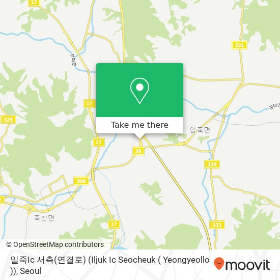 일죽Ic 서측(연결로) (Iljuk Ic Seocheuk ( Yeongyeollo )) map