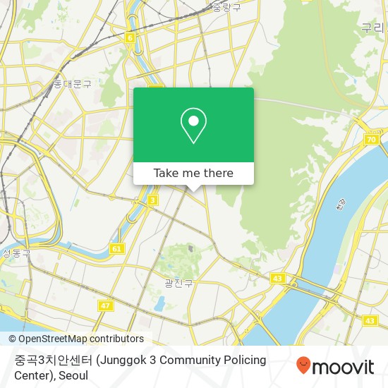 중곡3치안센터 (Junggok 3 Community Policing Center) map