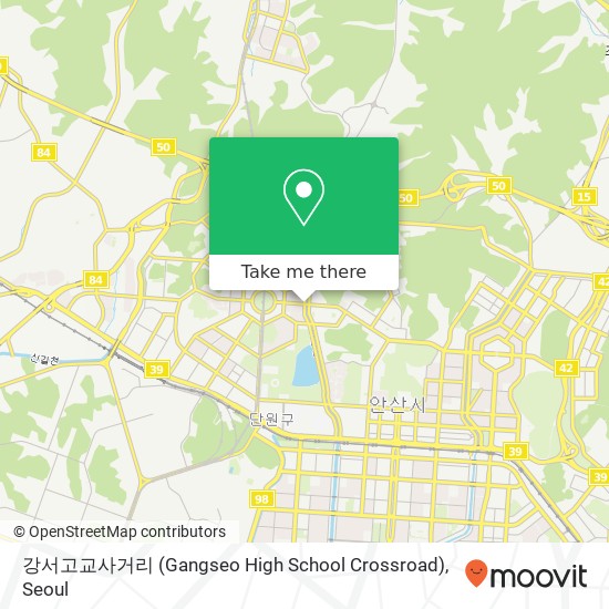 강서고교사거리 (Gangseo High School Crossroad) map