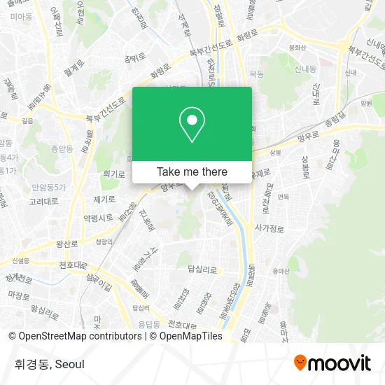 휘경동 map