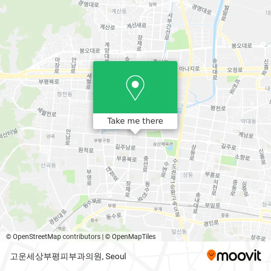 고운세상부평피부과의원 map