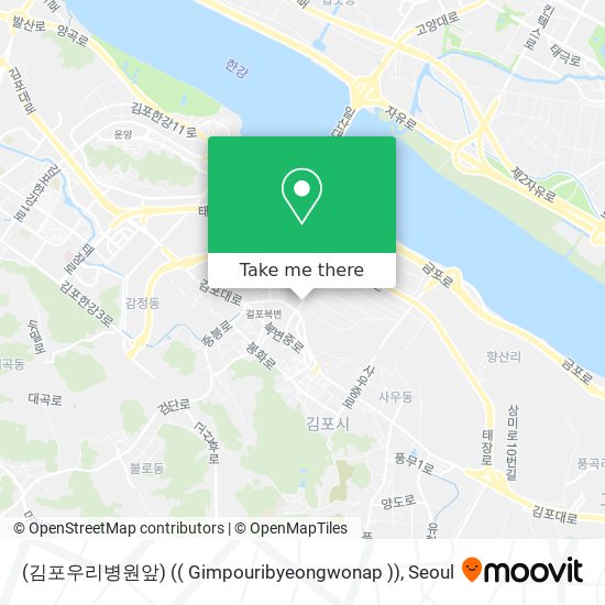 (김포우리병원앞) (( Gimpouribyeongwonap )) map