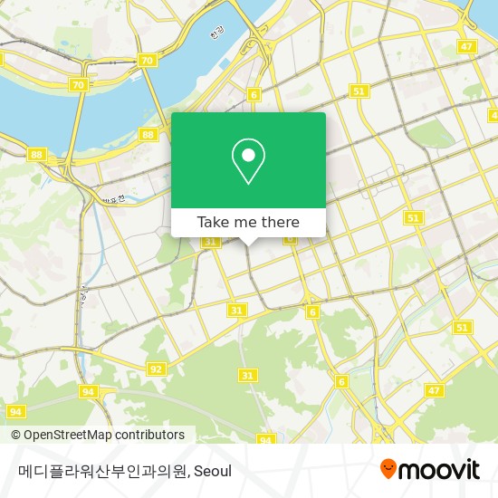 메디플라워산부인과의원 map