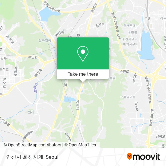안산시-화성시계 map