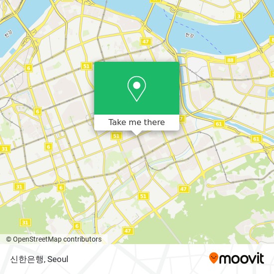 신한은행 map