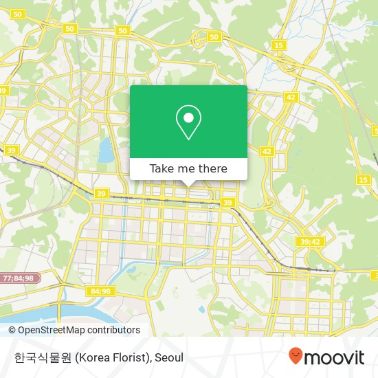 한국식물원 (Korea Florist) map