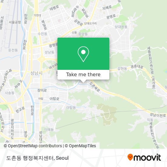 도촌동 행정복지센터 map