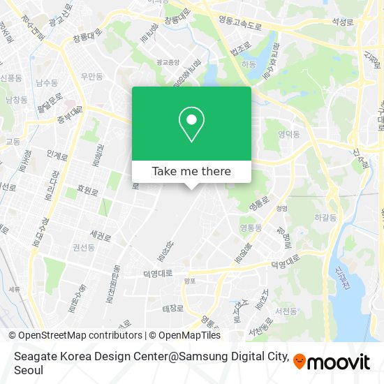 Seagate Korea Design Center@Samsung Digital City map