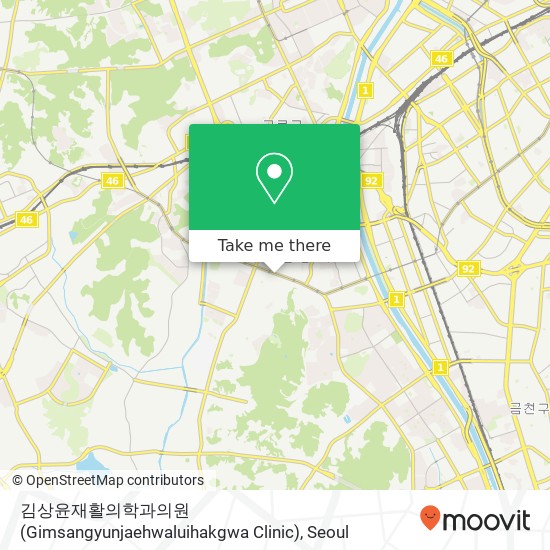 김상윤재활의학과의원 (Gimsangyunjaehwaluihakgwa Clinic) map