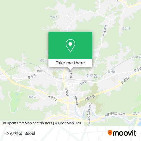 소양횟집 map