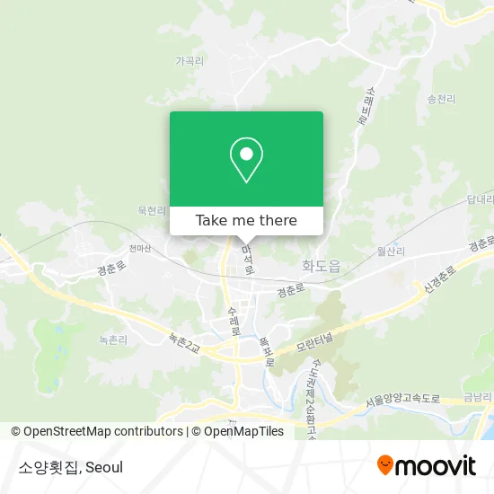 소양횟집 map