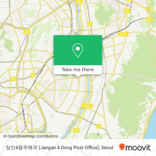 장안4동우체국 (Jangan 4 Dong Post Office) map