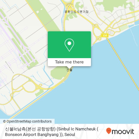 신불Ic남측(본선 공항방향) (Sinbul Ic Namcheuk ( Bonseon Airport Banghyang )) map