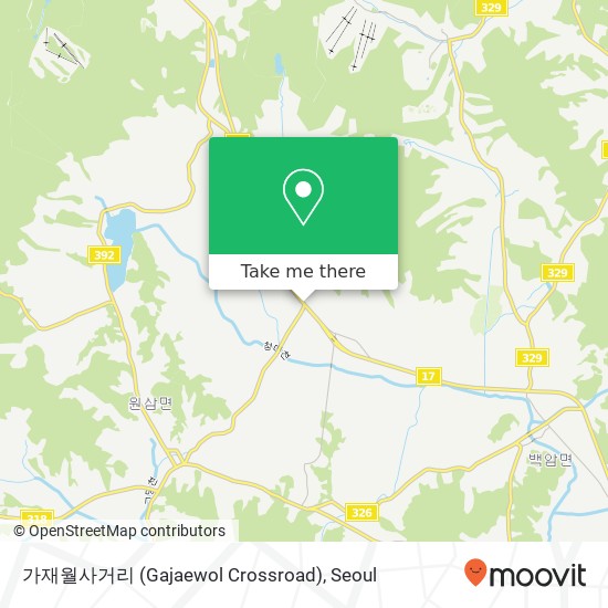 가재월사거리 (Gajaewol Crossroad) map