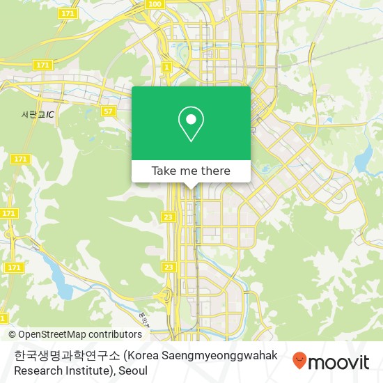한국생명과학연구소 (Korea Saengmyeonggwahak Research Institute) map