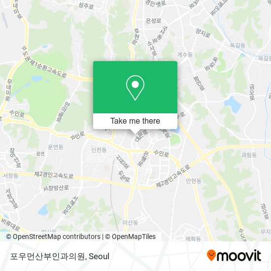 포우먼산부인과의원 map