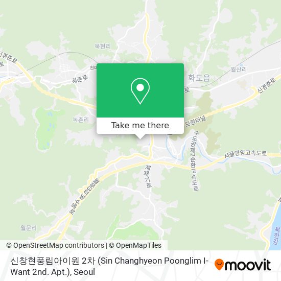 신창현풍림아이원 2차 (Sin Changhyeon Poonglim I-Want 2nd. Apt.) map