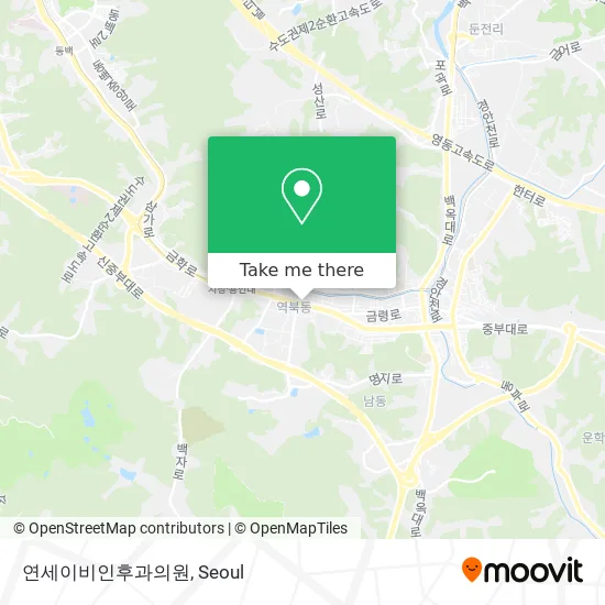 연세이비인후과의원 map