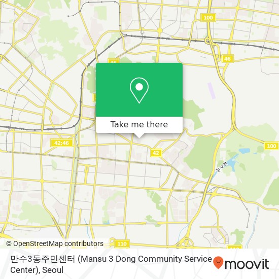 만수3동주민센터 (Mansu 3 Dong Community Service Center) map