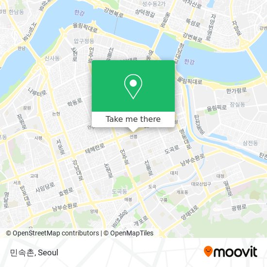 민속촌 map