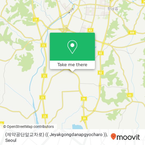 (제약공단앞교차로) (( Jeyakgongdanapgyocharo )) map