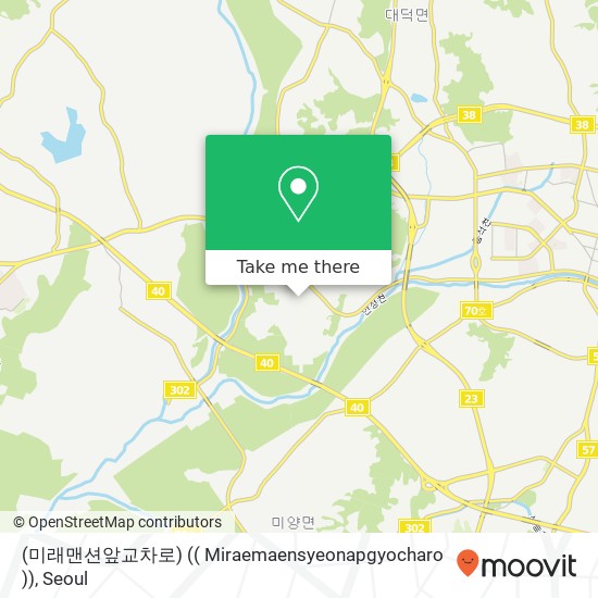 (미래맨션앞교차로) (( Miraemaensyeonapgyocharo )) map