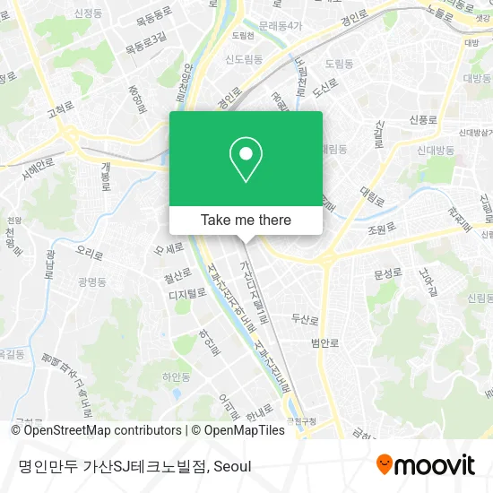명인만두 가산SJ테크노빌점 map