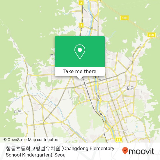 창동초등학교병설유치원 (Changdong Elementary School Kindergarten) map