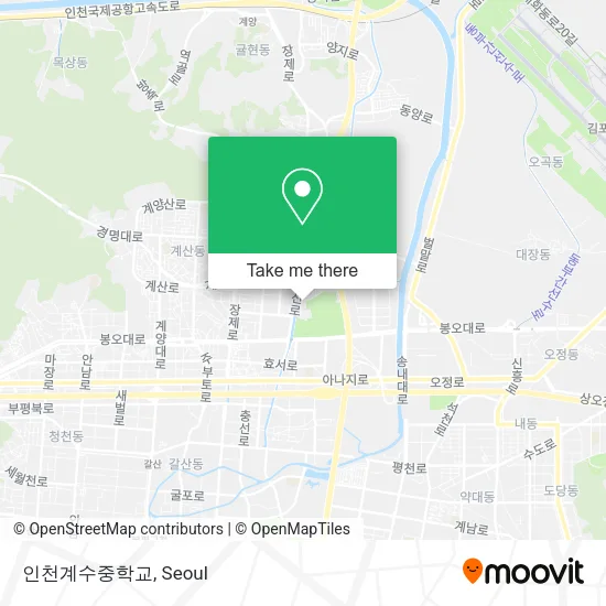 인천계수중학교 map